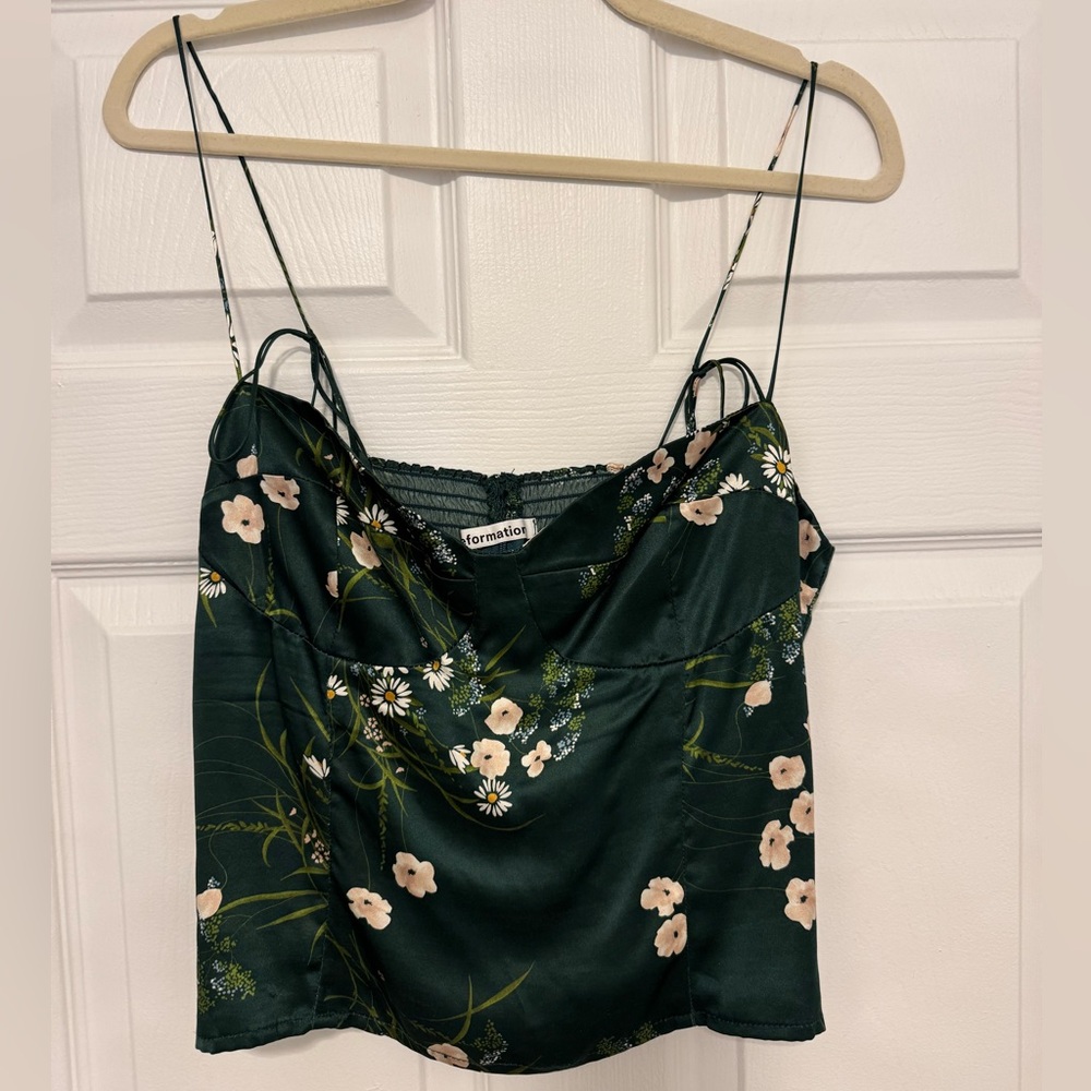 100% Silk Reformation Tory Silk Top